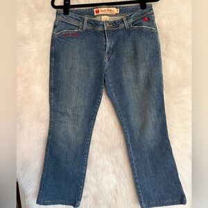 Apple Bottoms Cropped Straight Leg Women's Jeans